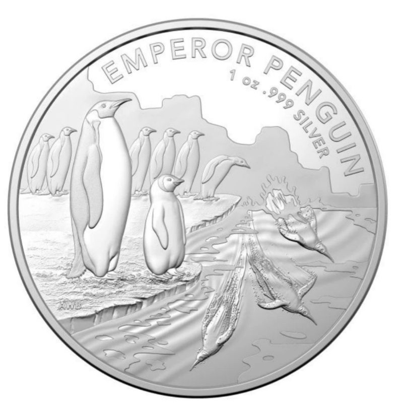 Perak Australia penguin emperor 2023 1 oz silver coin