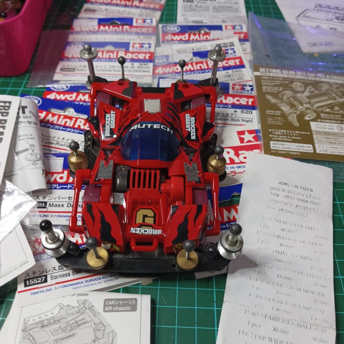 TAMIYA SIDE DAMPER 100% CLASS ORIGINAL CHASSIS FMA FULL BEARING