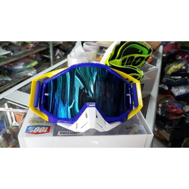 kacamata google 100% plus kaca bening