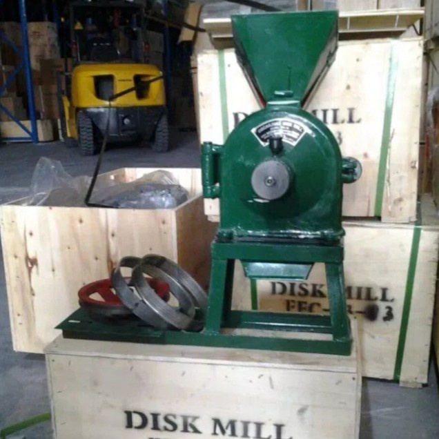 Mesin giling bumbu / tepung disk mill FFC 15 + rangka mini