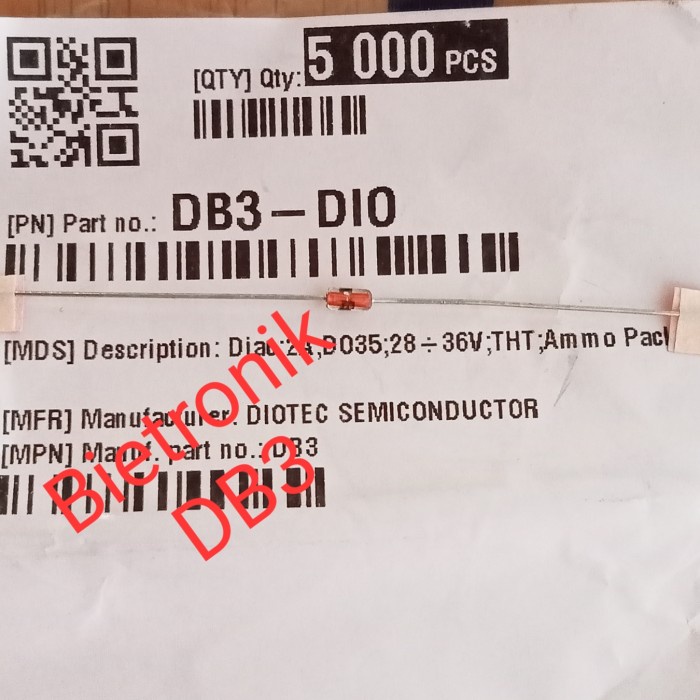 Ready stock] DB3 DIAC Trigger Diodes Original Diotec Semiconductor