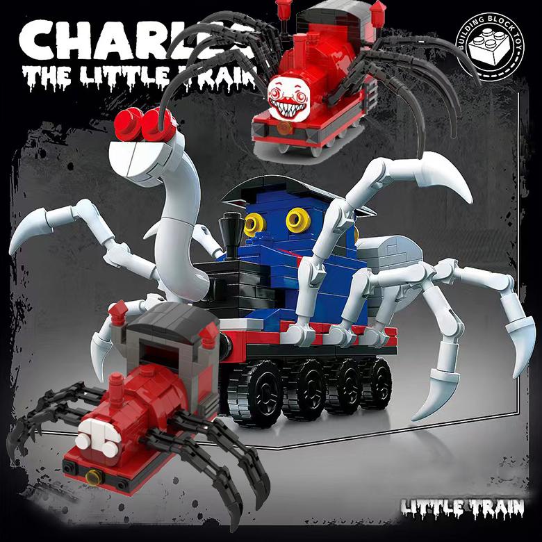 LEGO Kereta Horror Game Laba-laba Kereta Block Bangunan Perakitan Mainan Spider Train Model Balok Ha