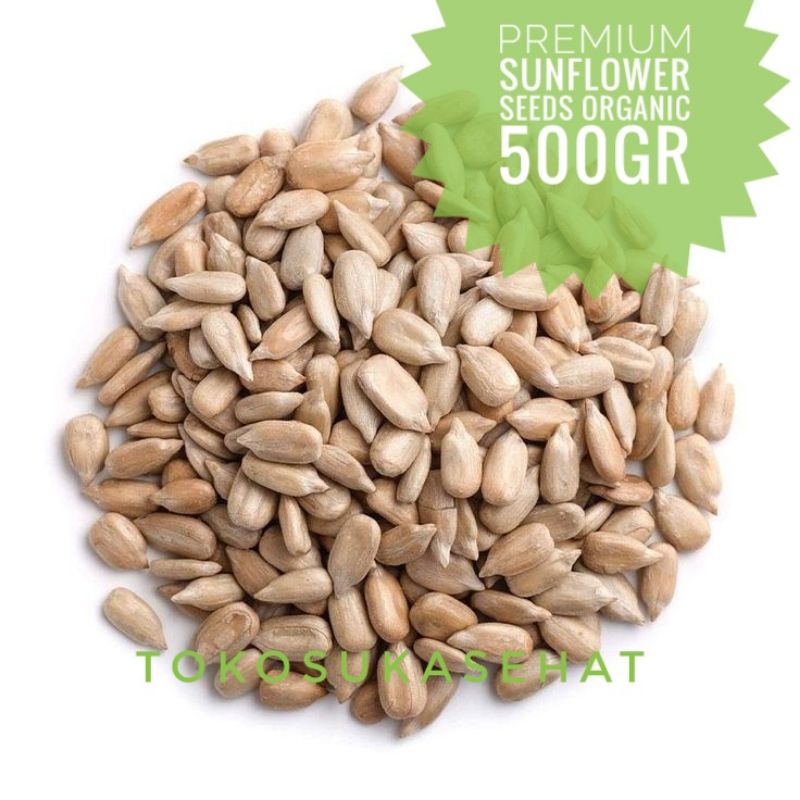 

Raw Sunflower Seeds Organic -500Gr ( Biji Bunga Matahari Organik ) Celan Kuaci Tokosukasehat
