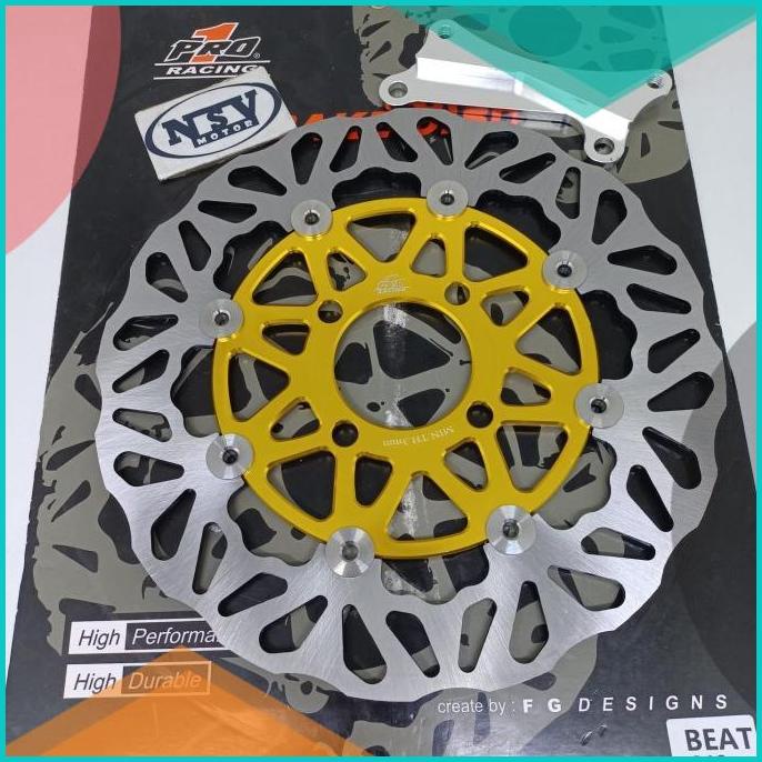 DISC PIRINGAN CAKRAM 260MM PRO 1 BEAT VARIO SCOOPY FLOATING WARNA 16no