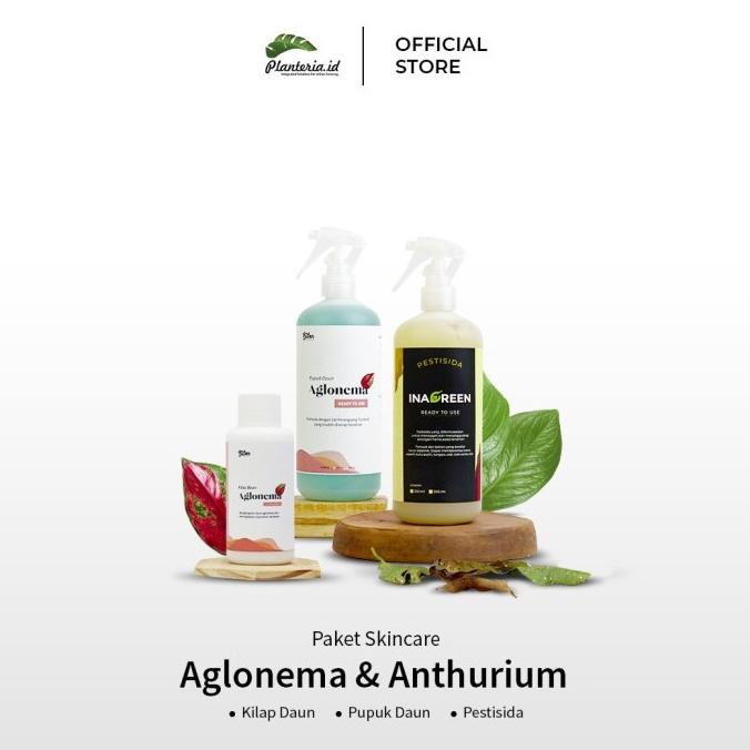 Paket skincare Aglonema kilap daun leafshine pupuk daun aglonema