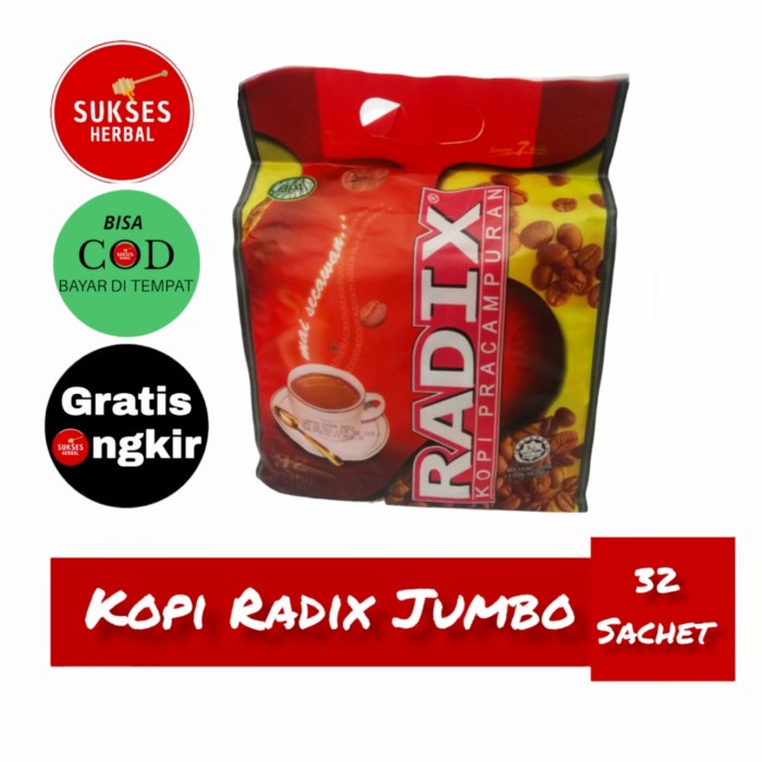 

Kopi Radix HPA jumbo isi 32 sachet kopi herbal