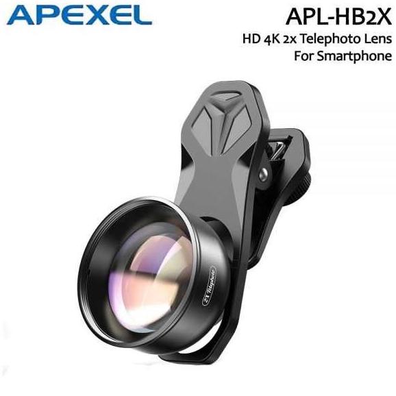 APEXEL Lensa Kamera Smartphone Universal Clip 2X Telephoto Lens - HB2X