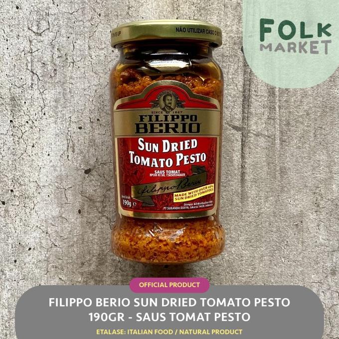 

+++++] FILIPPO BERIO Sun Dried Tomato Pesto 190gr - Saus Tomat Pesto