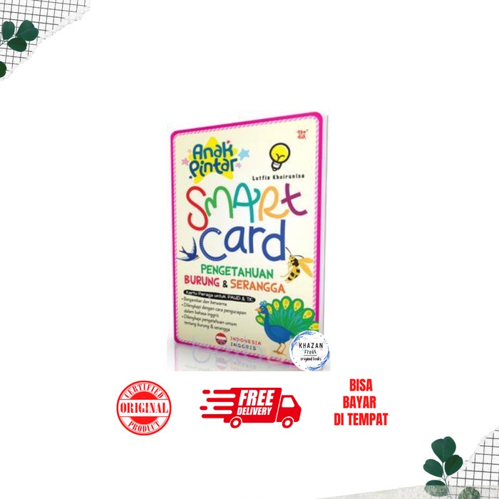 

[SALE MURAH] Smart Card Anak Pintar - Pengetahuan Burung & Serangga MURAH