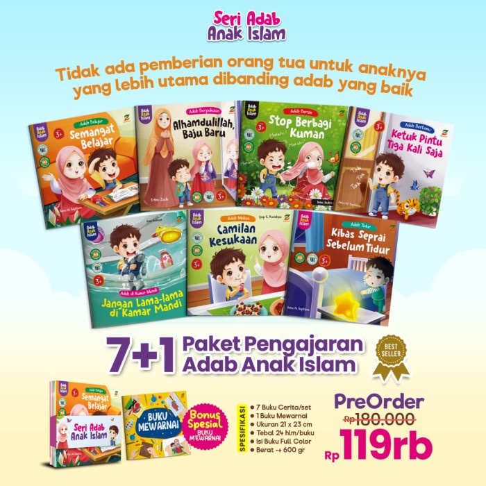 

[SALE MURAH] buku serial adab anak islam PRODUK TERBATAS