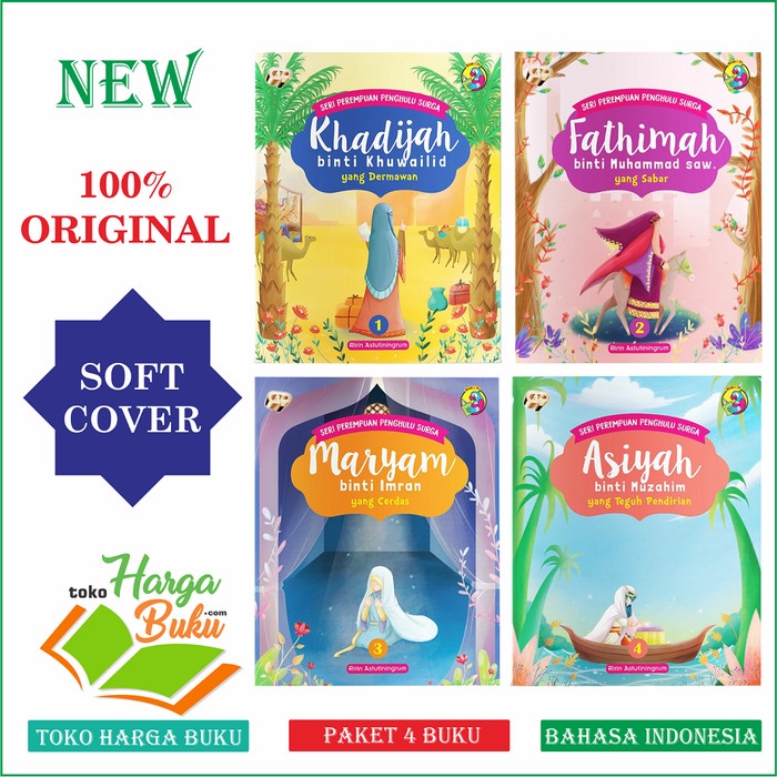 

Harga!! Paket 4 Buku Seri Perempuan Penghulu Surga Komplit 1set GIP