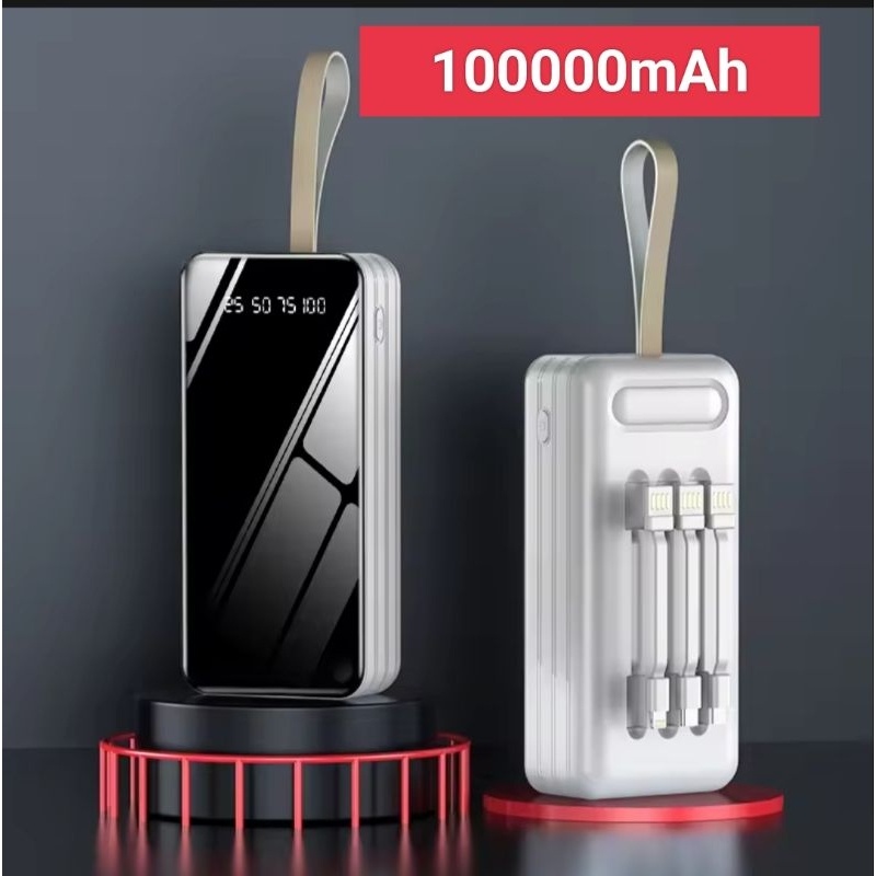 [ELECTROPICALLY] Powerbank 100000mah powerbank original fast charging real picture
