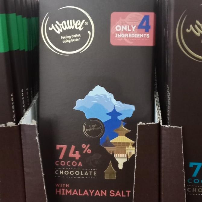 

Ready oke] WAWEL DARK CHOCOO 74% HIMALAYAN SALT 100 GR