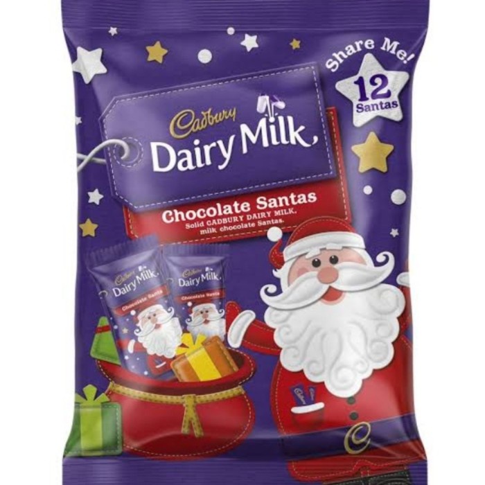 

Cadbury Dairy Milk Chocolate Santas -12 Pcs