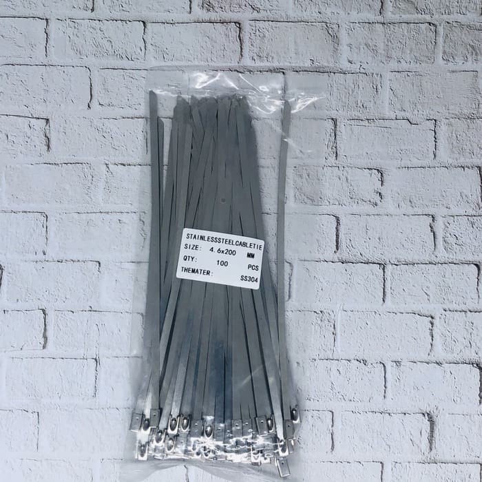 

Terbaru Hz Stainless Steel Cable Ties 4,6 X 200 Mm Ss304 Promo Terlaris