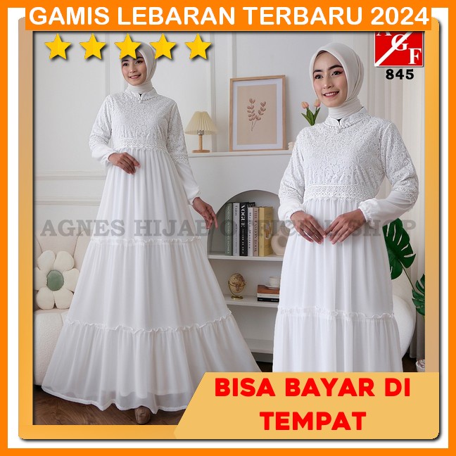 Gamis Putih Dewasa Premium Gamissyari Haji Khimar Syari Jumbo Gamis Lebaran 2024 Terbaru Jumbo Abaya