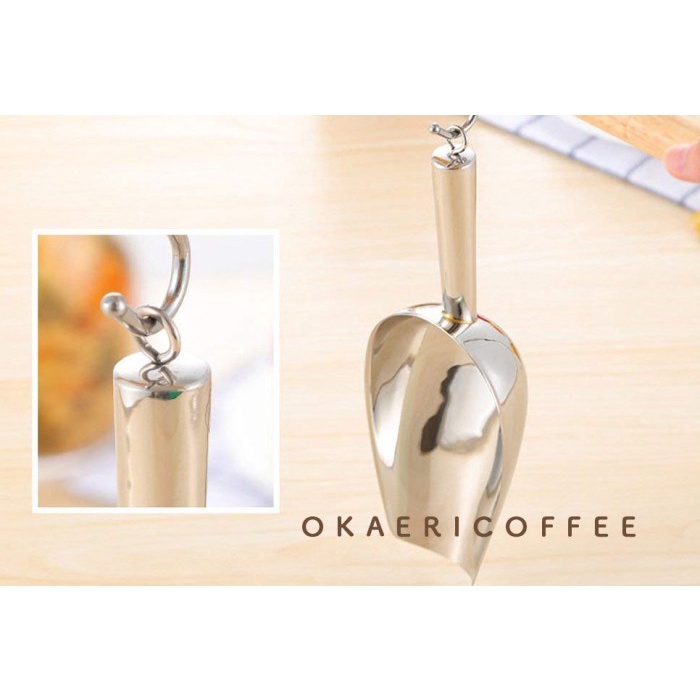 

Ice Scoop Stainless / Sendok Es Batu Kopi Gula Silver 26Cm
