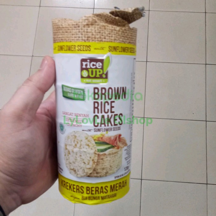 

Rice Up Brown Rice Cakes With Sun Seeds 20G Krekers Merah