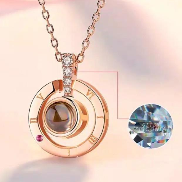 Kalung Titanium Kalung Wanita Liontin I Love You Stok Terbatas