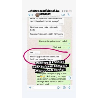 

Special AKAR BAJAKAH TAMPALA OBAT AMPUH KANKER TUMOR BENJOLAN /BAJAKAH KUALITAS SUPER