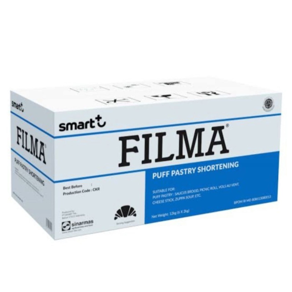 

Filma Puff Pastry Shortening 12Kg (6X2Kg) - Gosend Grab Only