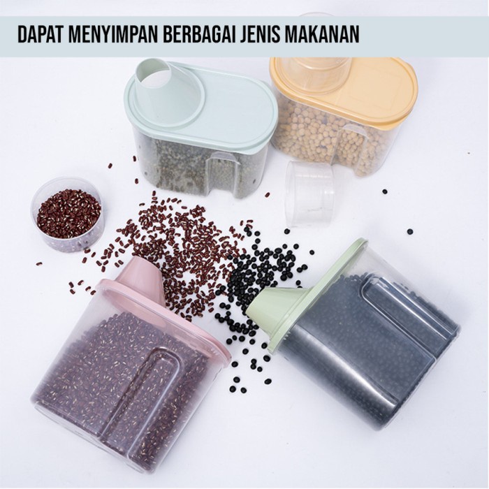 

Storage Jar / Tempat Penyimpanan Cereal / Kontainer Makanan