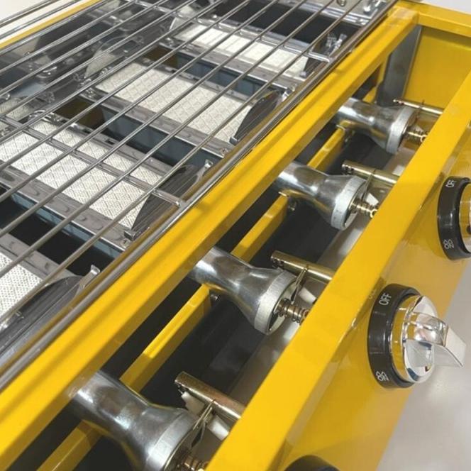 Kompor Panggang Sosis 4 Tungku Omicko / Kompor Pemanggang Sosis