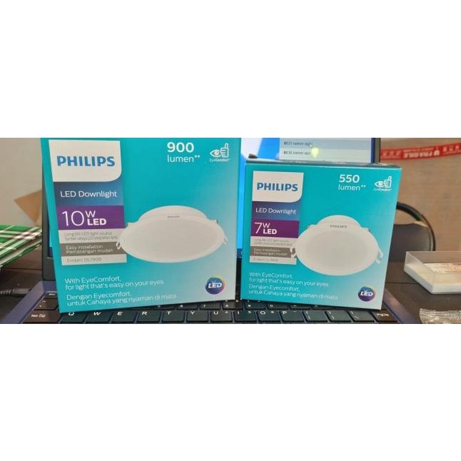 Lampu Downlight Eridani Philips 7watt 10watt Putih Siap Proses