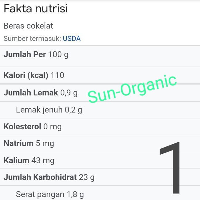 

Brown Rice//Tumbuk/Organic1Kg