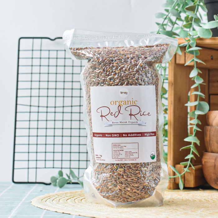 

Simply Organic Red Rice Merah Organik1 Kg