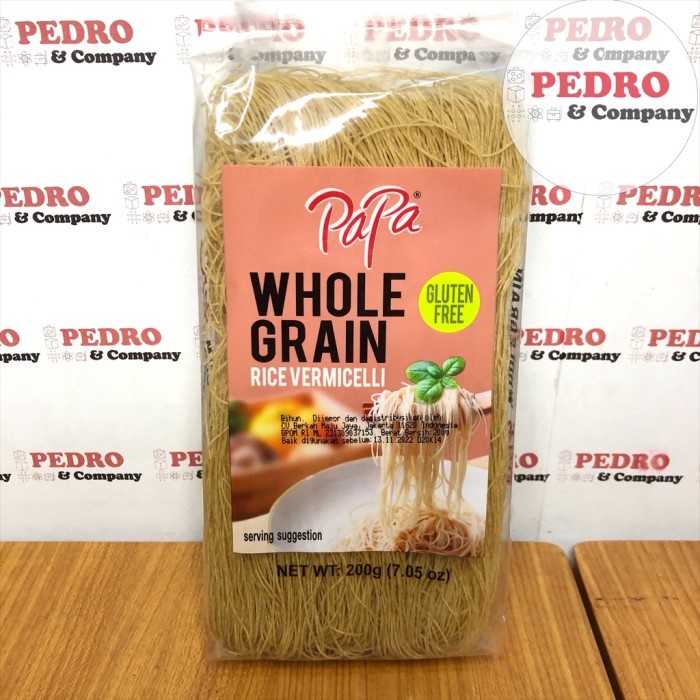 

Papa Whole Grain Rice Vermicelli 200 Gram - Bihun Gandum