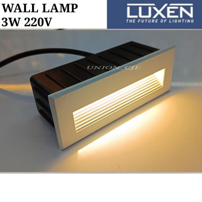 Lampu Tangga / Step Lamp 3W / 3watt Sinar Kuning LUXEN |Readystock