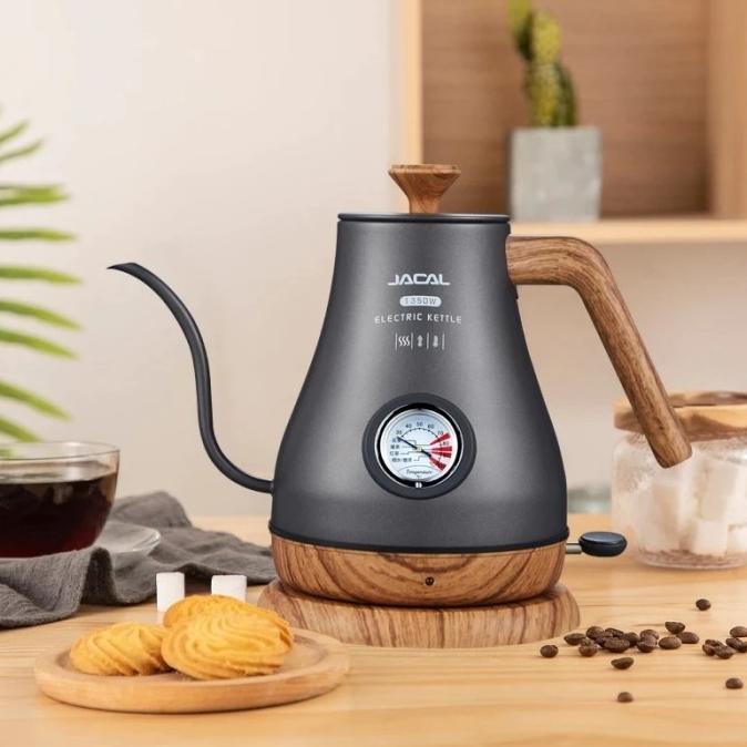 Teko Leher Angsa Listrik Elektrik Ketel Pemanas Air Gooseneck Kettle Dandeliome
