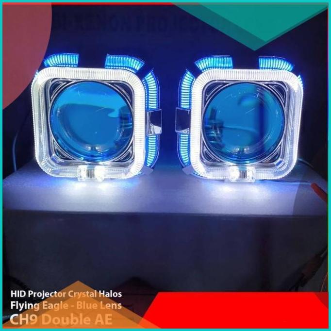 Lampu HID Projector Projie CH9 Flying Eagle VAHID Super Angeleyes 16no