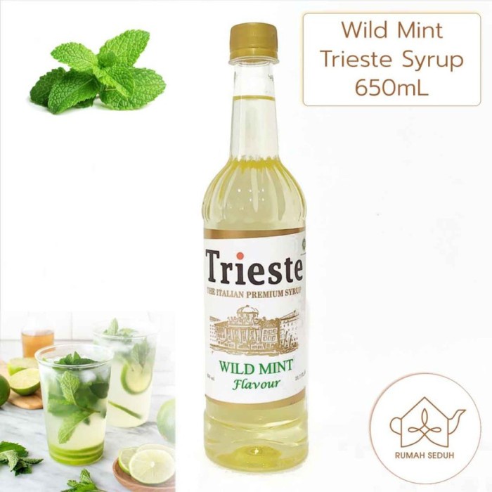 

650mL Sirup Wild Mint Trieste - Trieste Italian Syrup Original