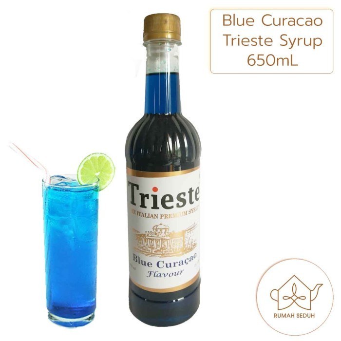 

650mL Blue Curacao Trieste Syrup - Sirup Blue Curacao non alkohol