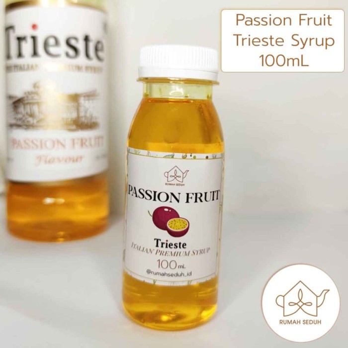 

100mL Sirop Passion Fruit merk Trieste - Sirup Markisa Premium