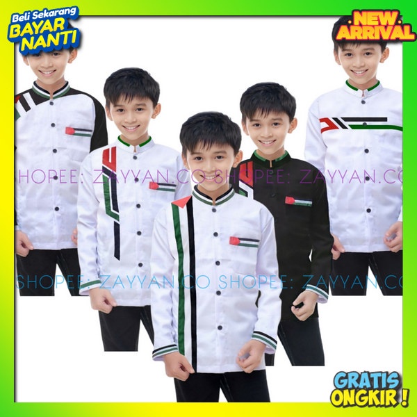 Koko Kid`S Tpa Kokoh Ank Usia 5-15 Tahun Bsju Muslimin Kekinian Pakaian Hari Raya Idul Fitri 2024 Bj