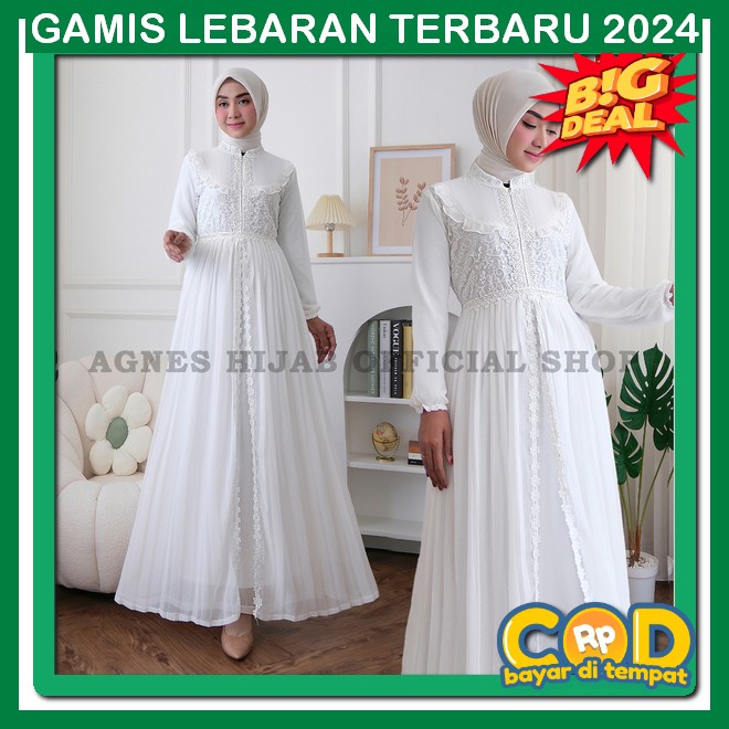 Pakaian Umroh Perempuan Syari Muslimah Firi Bju Gamis Haji Gamis Wanita Kekinian Dewasa Terbaru 2024