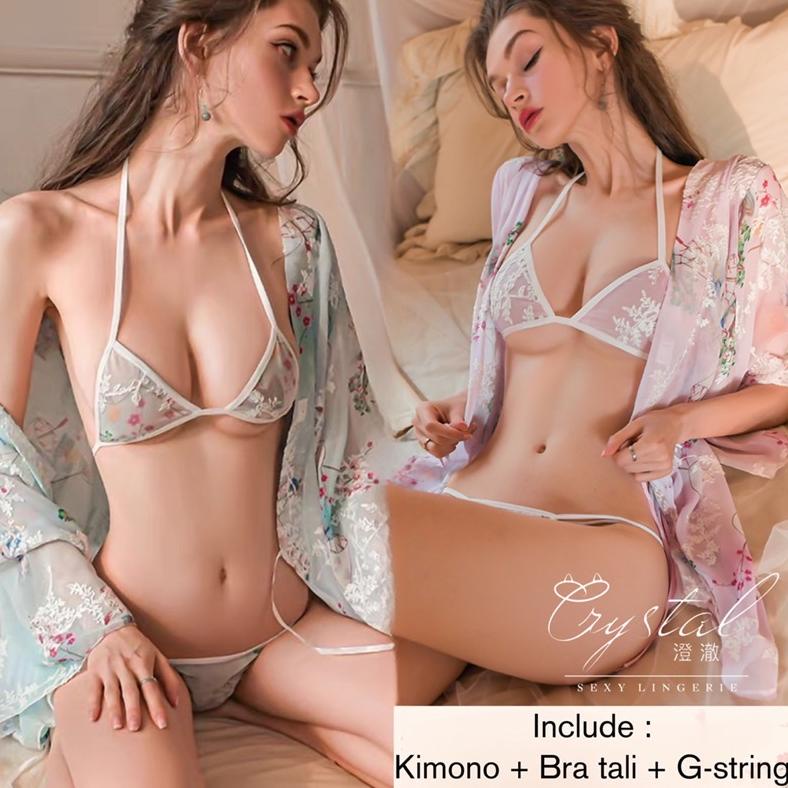 Lingerie Kimono Baju Tidur Sexy Lingerie Wanita / Sexy Lingerie Kimono Baju Sexy Wanita 261