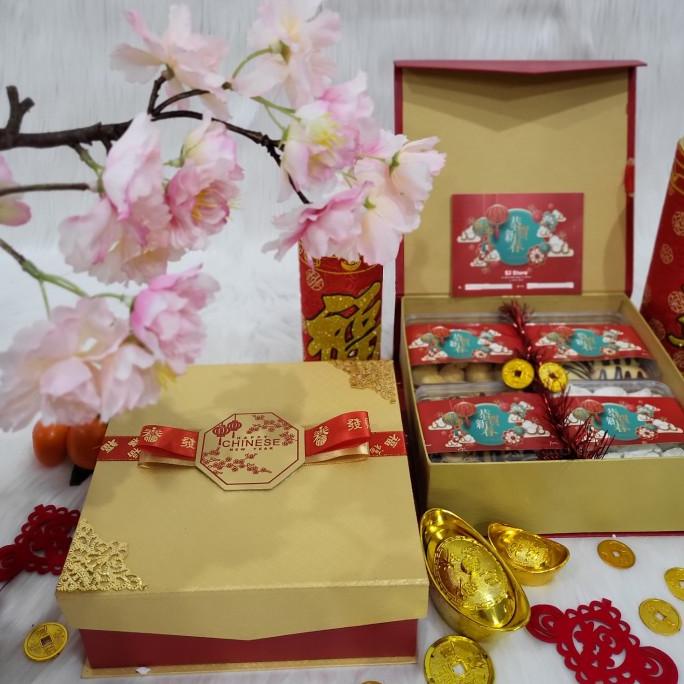 

NEW PRODUK PAKET BOX DEKORASI SAKURA HAMPERS IMLEK CNY PARCEL HADIAH KUE KERING 1 !!!!!