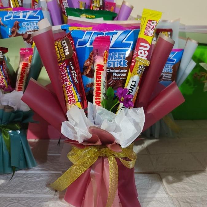 

Terbaik! buket snack hadiah/godie bag ulang tahun/custom .,