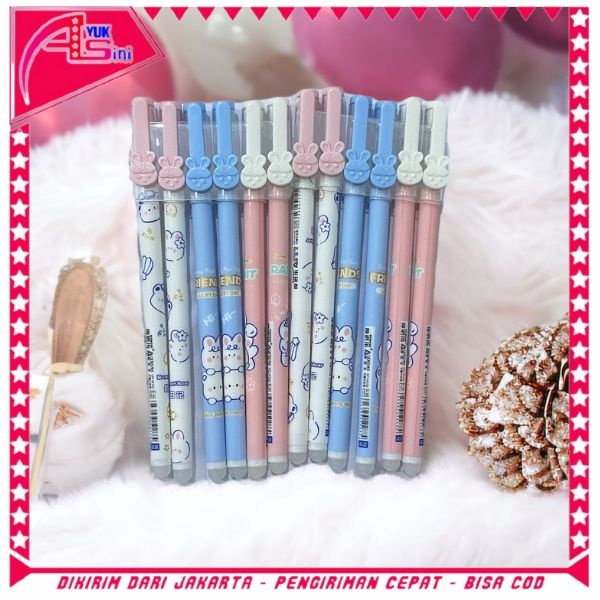 

AS Pulpen Gel 0.5mm Erasable Gel Pen Bolpoin Tinta Gel Cair Bisa Di Hapus Pena Aesthetic Edition Karakter Kartun