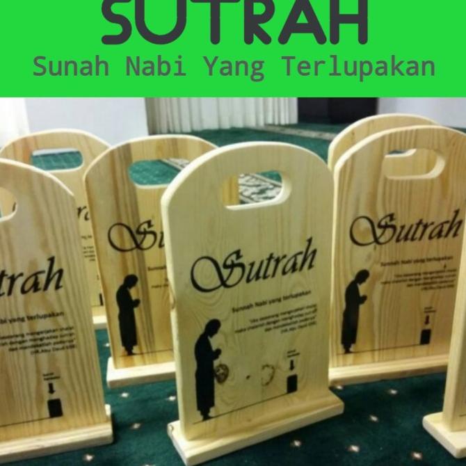 Sutrah Sholat - Sutroh Pembatas Shof Solat - Bahan Kayu