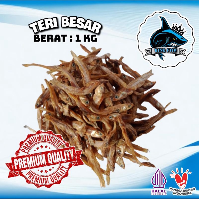 

1KG IKAN TERI BESAR KERING MURAH BERKUALITAS