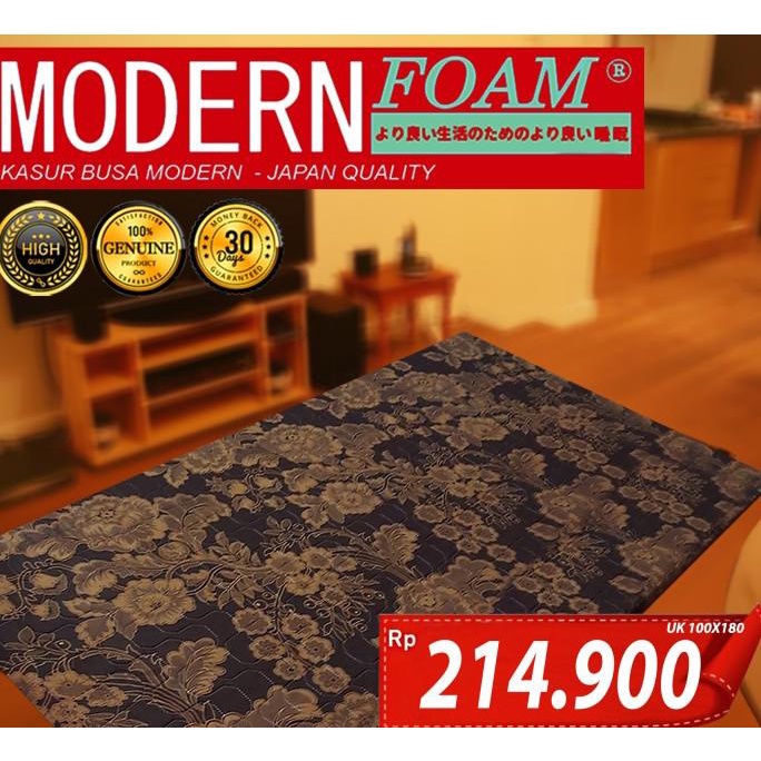 Kasur Lipat Lantai ModernFoam Ukuran 100x180 Busa Rebonded