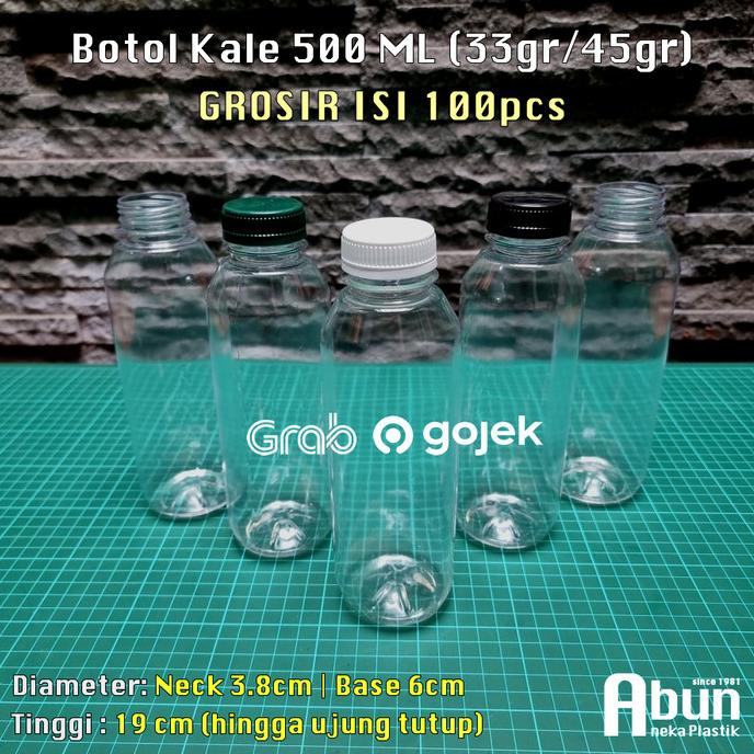 Grosir Botol Plastik Kale 50GR Tebal (500 ML) Isi 100pcs