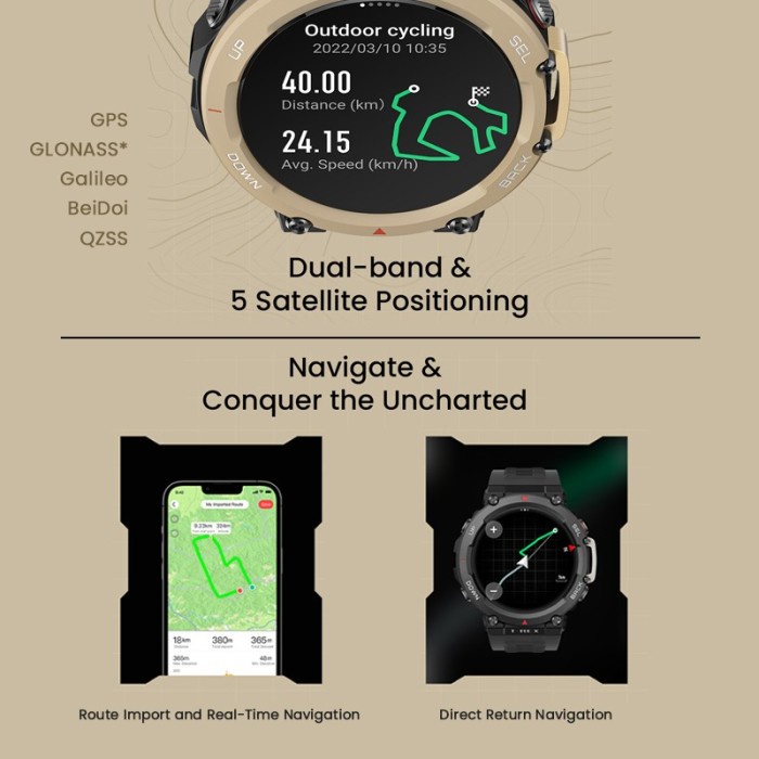 NEW AMAZFIT T-REX 2 SMARTWATCH 1.39 AMOLED SCREEN 150+ SPORTS MODES ORIGINAL TERBARU