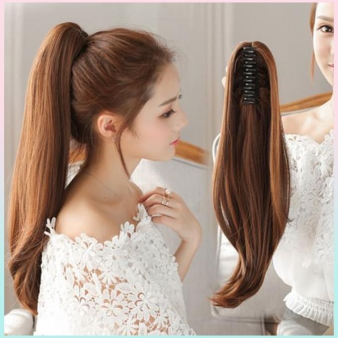 RSW HAIR CLIP PONI PONY TAIL PONITAIL KOREA LURUS 11 JEPIT CLIP ON