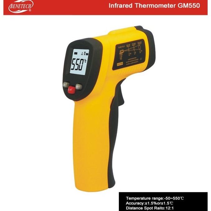 Infrared Thermometer BENETECH GM550 Termometer Gun Thermo GM-550 550c